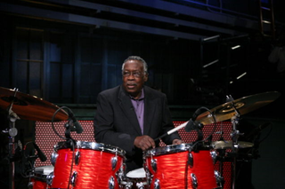 Clyde Stubblefield on Late Night With Jimmy Fallon on March 29, 2011 (Lloyd Bishop/NBC/NBCU Photo Bank via Getty Images)